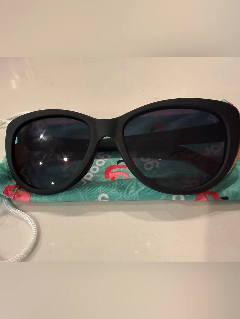 Goodr Breakfast at Tiffany’s black cat eye sunglasses